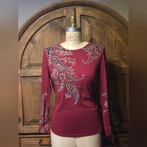 Chicos embellish top. Chicos size 2